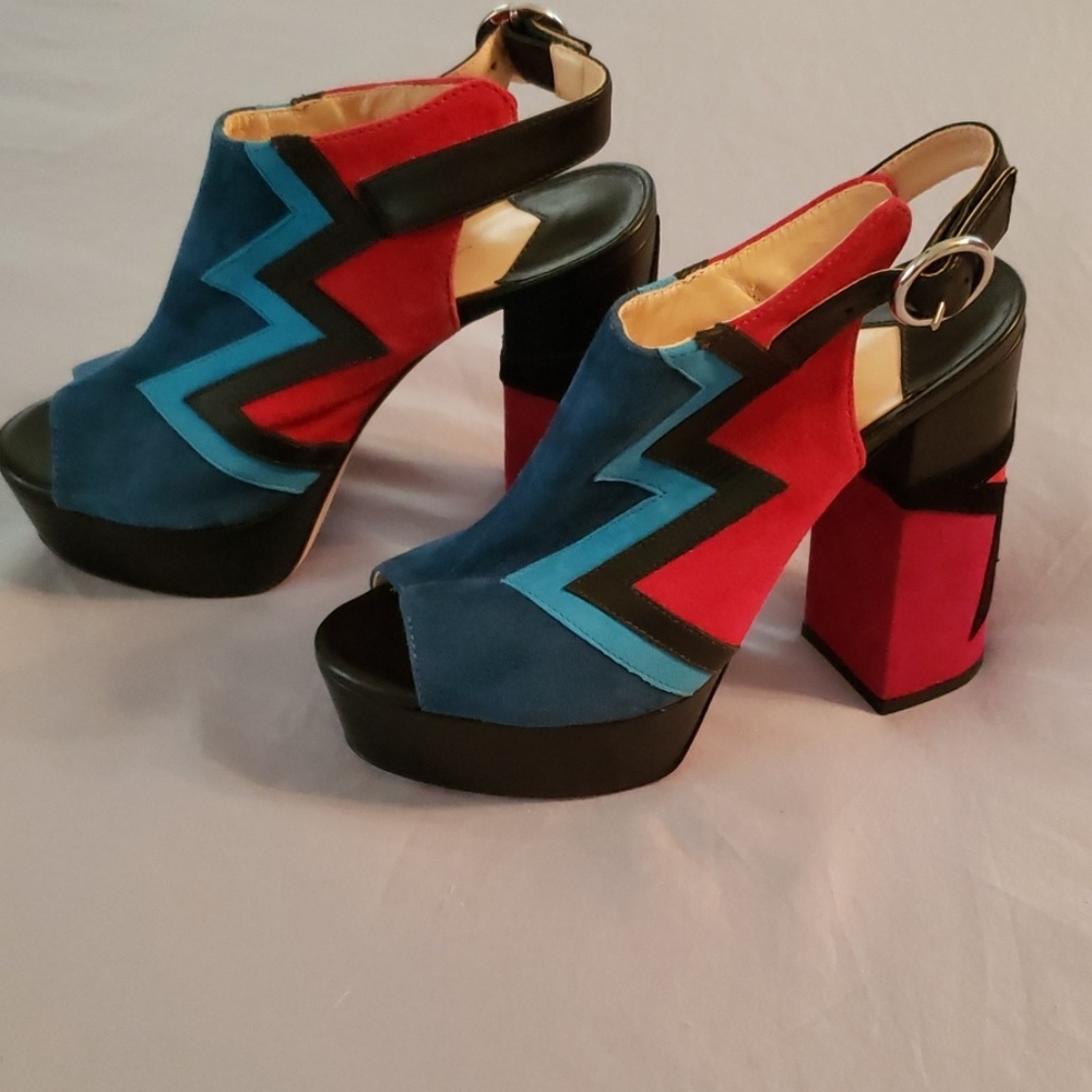 Isa Tapia Multicolor Platform Sandals